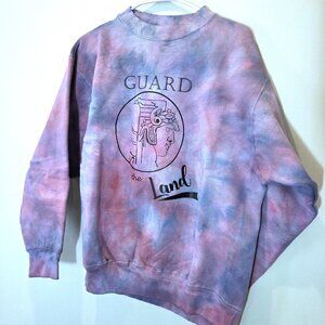 NWOT Cleveland Guard the Land Tie-Dyed Cotton Sweatshirt Size L